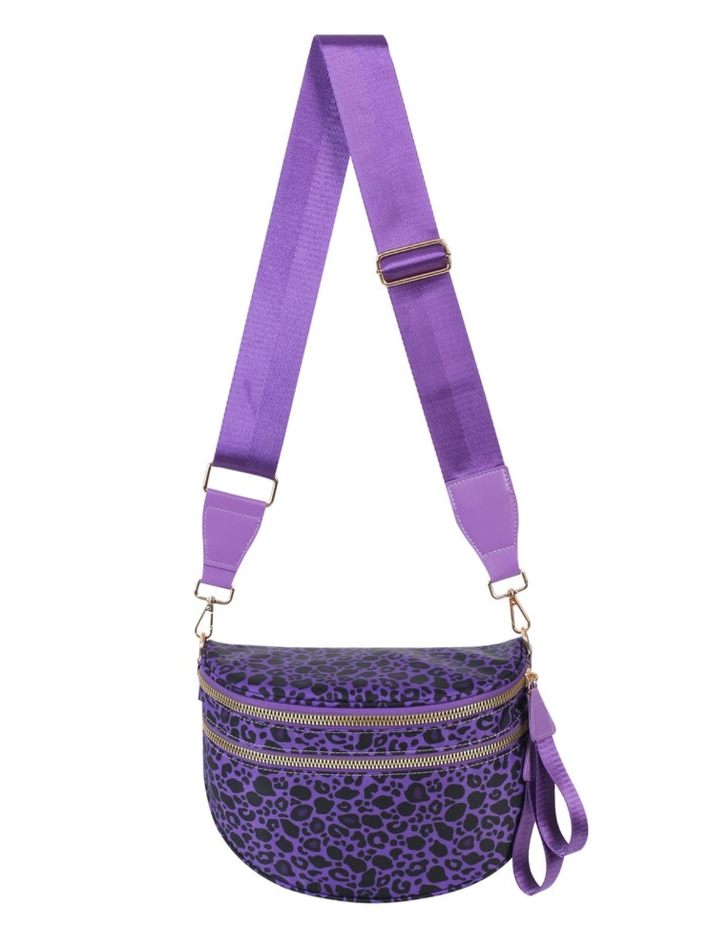 Emmafy Purple Leopard GoFree The Roomiest Bum Bag Viral Bag NWT
